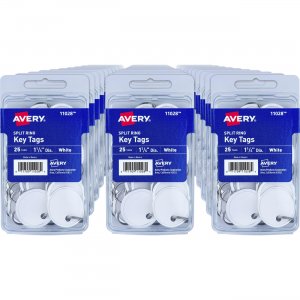 Avery Round Split Ring Key Tags 11028 AVE11028