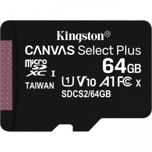 Kingston Canvas Select Plus 64GB microSDXC Card SDCS2/64GBCA SDCS2
