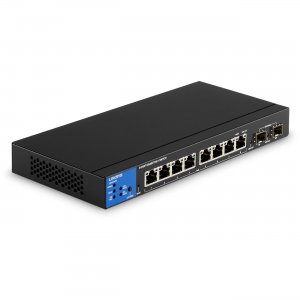 Linksys 8-Port Managed Gigabit PoE+ Switch with 2 1G SFP Uplinks LGS310MPC LNKLGS310MPC