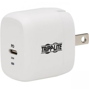 Tripp Lite by Eaton Compact 1-Port USB-C Wall Charger - GaN Technology, 20W PD 3.0 Charging, White U280