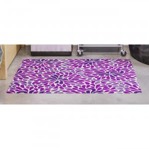 deflecto FashionMat Purple Rain Chair Mat CM3540PR DEFCM3540PR