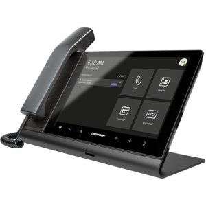 Crestron Flex 10 in. Audio Desk Phone with Handset for Microsoft Teams Software 6511683 UC-P10-T-HS