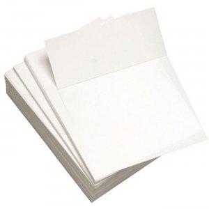 Lettermark Punched & Perforated Papers with Perforations 3-2/3" from the Bottom - White 8821 DMR8821