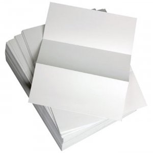 Lettermark Punched & Perforated Papers with Perforations every 3-2/3" - White 8824 DMR8824