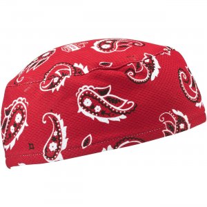 Chill-Its Red Western Skull Cap - Terry Cloth 12508 EGO12508 6630