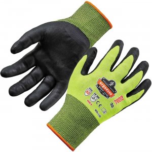 Ergodyne ProFlex Hi-Vis Nitrile-Coated Cut-Resistant Gloves - A2 DSX 17973 EGO17973 7022