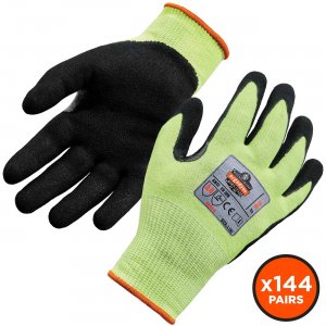 Ergodyne ProFlex 7041 Hi-Vis Nitrile-Coated Level 4 Cut Gloves 17824 EGO17824 7041-CASE