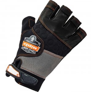 Ergodyne ProFlex Half-Finger Leather Impact Gloves 17782 EGO17782 901