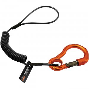 Squids Coil Tool Lanyard with Single Carabiner - 2lbs / 0.9kg 19161 EGO19161 3156