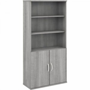 Bush Business Furniture Studio C 5 Shelf Bookcase with Doors STC015PG BSHSTC015PG