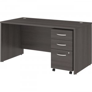 Bush Business Furniture Studio C 60W x 30D Office Desk with Mobile File Cabinet STC014SGSU BSHSTC014SGSU