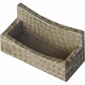Protacini Breeze Beige Italian Patent Leather Business Card Holder A6307 DACA6307
