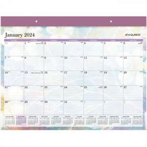 At-A-Glance Dreams 2024 Monthly Desk Pad Calendar, Standard, 21 3/4" x 17" SK83704 AAGSK83704
