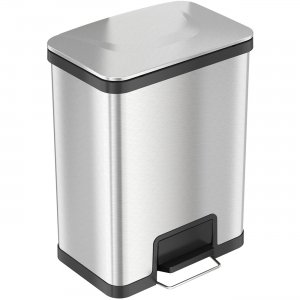 HLS Commercial AirStep Stainless Steel Step Trash Can HLS13SS HLCHLS13SS