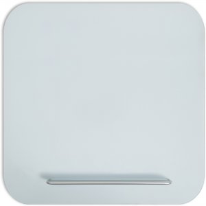 U Brands Magnetic White Glass Dry-Erase Board, 35" X 35" 4848U00-01 UBR4848U0001