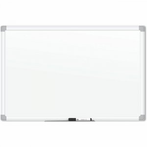 U Brands White Aluminum Framed Magnetic Porcelain Steel Board, 96" X 47" 4902U00-01 UBR4902U0001