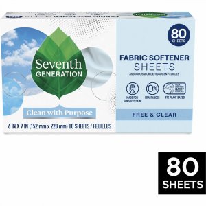Seventh Generation Free & Clear Fabric Softener Sheets 44930 SEV44930