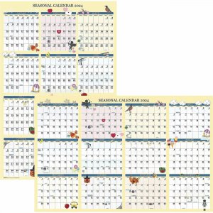 House of Doolittle Seasonal Laminated Reversible Calendar 3983 HOD3983
