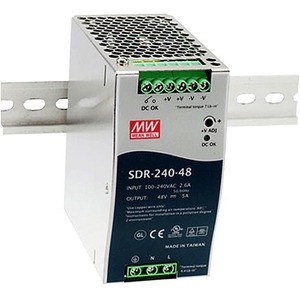 B+B SmartWorx 240W Single Output Industrial DIN RAIL With PFC Function BB-SDR-240-48 SDR-240-48
