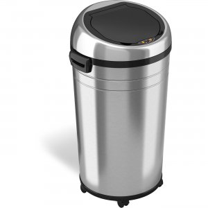 HLS Commercial XL Round Stainless Sensor Trash Can HLS23RC HLCHLS23RC