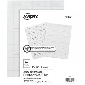 Avery TouchGuard Protective Film Sheets 73606 AVE73606