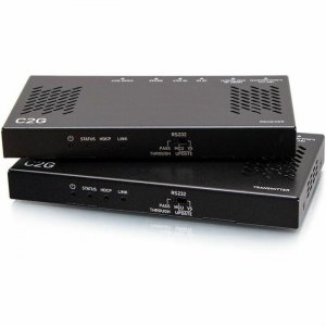 C2G HDMI HDBaseT + RS232 and IR over Cat Extender Box Transmitter to Box Receiver (18Gbps) - 4K 60Hz C2G30026