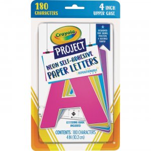 Crayola Self-adhesive Paper Letters P1646CRA PACP1646CRA