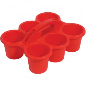 deflecto Antimicrobial Kids 6 Cup Caddy 39509RED DEF39509RED