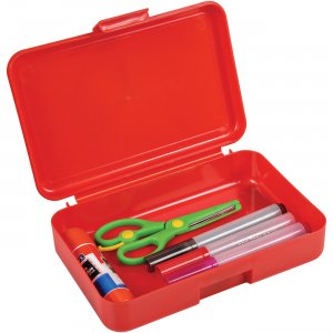 deflecto Antimicrobial Pencil Box Red 39504RED DEF39504RED