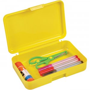deflecto Antimicrobial Pencil Box Yellow 39504YEL DEF39504YEL