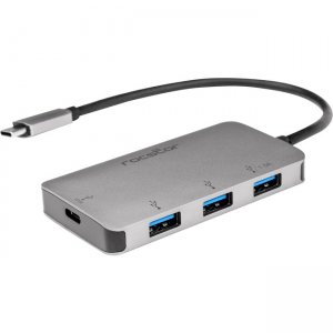 Rocstor Premium USB-C to USB-A Hub with 100W Power Delivery Y10A254-A1