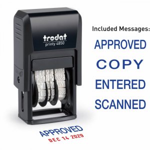 Trodat Micro Message Date Stamp E4853L TDTE4853L