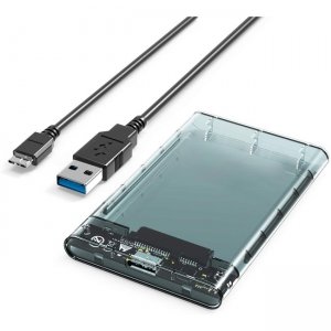 4XEM Clear USB 3.0 to SATA Hard Drive Enclosure 4XST239