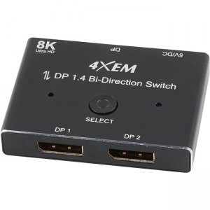 4XEM 8K DisplayPort Bi-Directional Switch 4X8KW002
