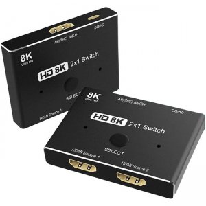 4XEM 2x1 8K 2-in 1-out HDMI Switch 4XHSP0901