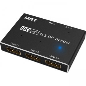 4XEM 1x3 3-Port 8K/4K DisplayPort Splitter Hub 4XHSP1101