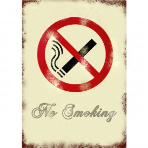 Seco Retro No Smoking Sign VS001 SSCVS001