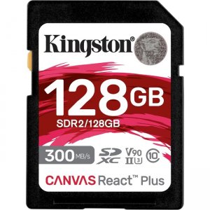 Kingston Canvas React Plus 128GB SDXC Card SDR2/128GB SDR2