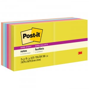 Post-it Super Sticky Note Pads - Summer Joy Color Collection 65412SSJOY MMM65412SSJOY