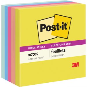 Post-it Super Sticky Note Pads - Summer Joy Color Collection 6545SSJOY MMM6545SSJOY