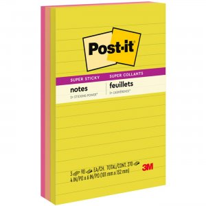 Post-it Super Sticky Multi-Pack Notes - Summer Joy Color Collection 6603SSJOY MMM6603SSJOY