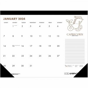 House of Doolittle Zodiac Monthly Desk Pad Calendar 1676 HOD1676