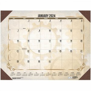 House of Doolittle Vintage Monthly Desk Pad Calendar 157 HOD157