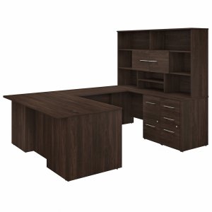 Bush Business Furniture Office 500 Black Walnut Desk OF5003BWSU BSHOF5003BWSU