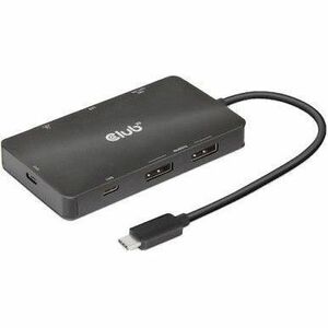 Club 3D USB Gen2 Type-C to Dual DisplayPort 4k60Hz 7-in-1 Portable Dock CSV-1598