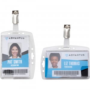 Advantus Plastic ID Card Holders 76130 AVT76130