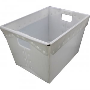 Flipside Translucent Plastic Storage Postal Tote 40101 FLP40101