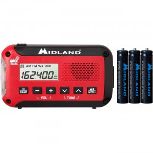 Midland E+READY Compact Emergency Alert AM/FM Weather Radio ER10VP MROER10VP ER10