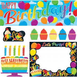 TREND Rainbow Birthday Wipe-Off Learning Set T19002 TEPT19002