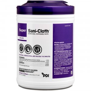 PDi Super Sani-Cloth Germicidal Disposable Wipe Q55172 PDIQ55172